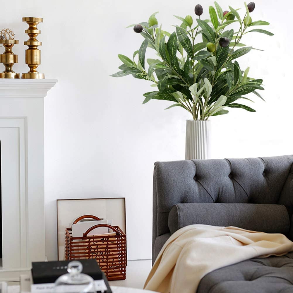 10Pcs Olive Tree Branches Artificial Olive Plant Fruits Silk Olive Leaves Decor 10Pcs Olive Tree Branches Artificial Olive Plant Fruits Silk Olive Leaves Decor